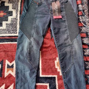 Denim jeans top of the line of its brand